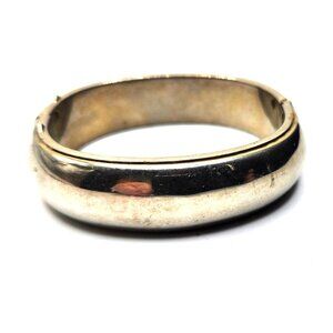 Vintage Silver Tone Hinged Bracelet ,,,,,,